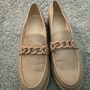 Marc Fisher Women's Beige Chain Loafers